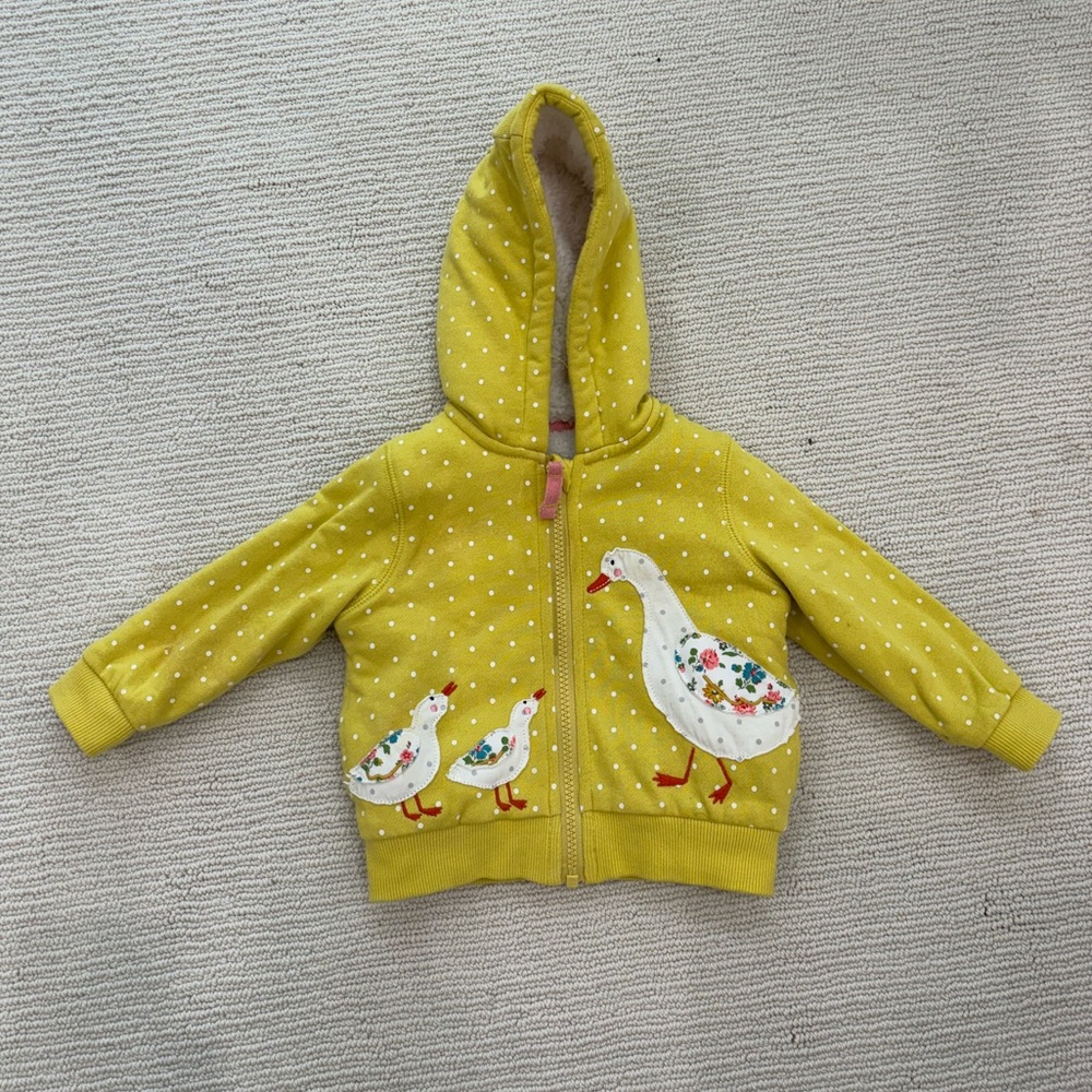 Baby Boden Spring fleece lined hoodie